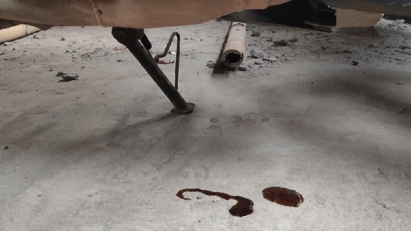 motorcycle leaking oil