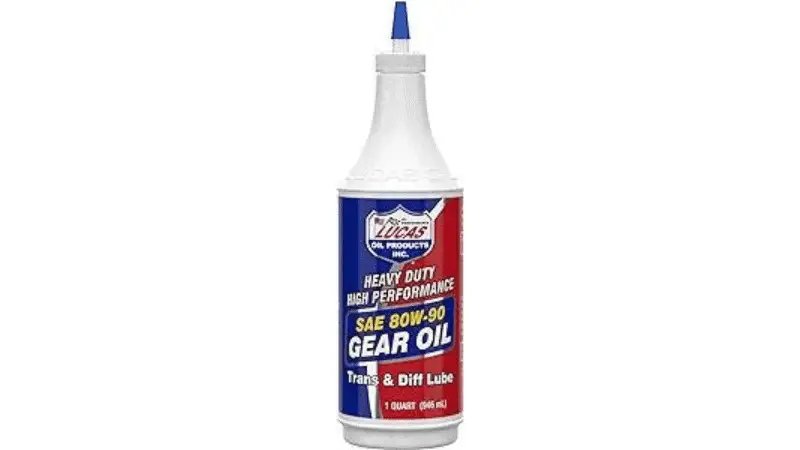 Example of 80w90 gear oil from the Lucas Oil company