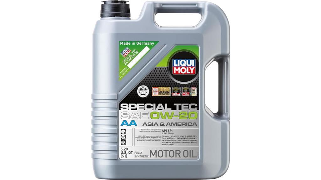 0w 20 motor oil 5l