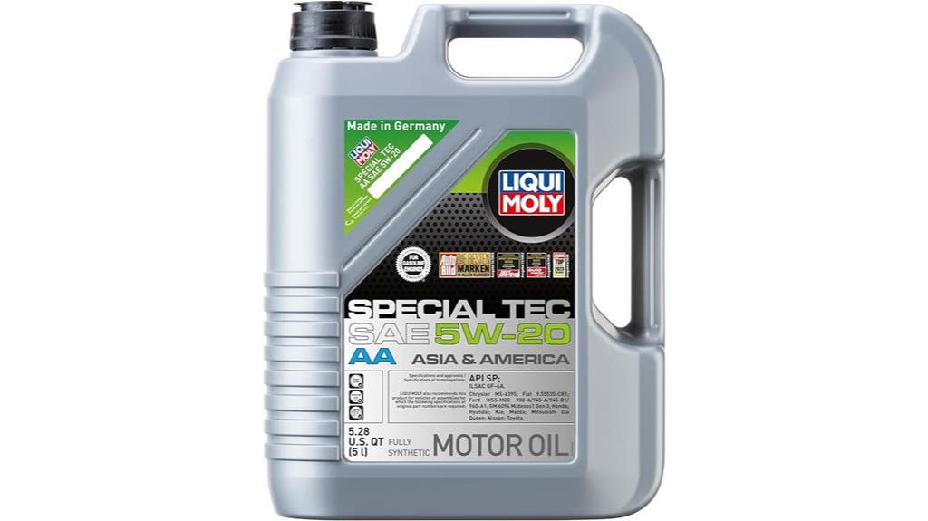 special tec aa 5w 20 oil