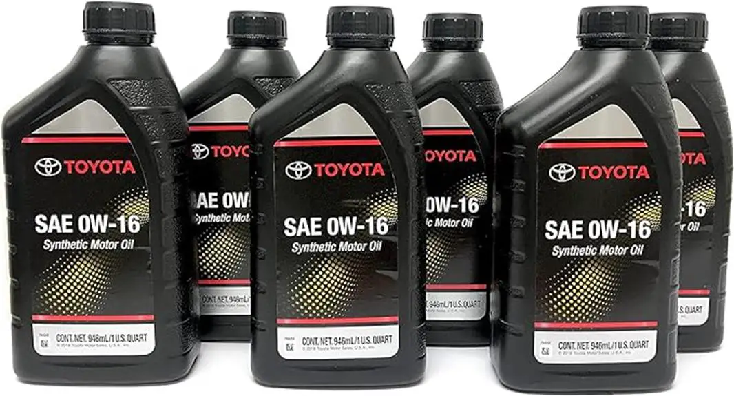 toyota synthetic motor oil